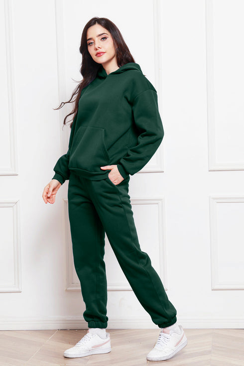 'Sarah' Long Sleeve Hoodie and Pants Set - Celes Fashion
